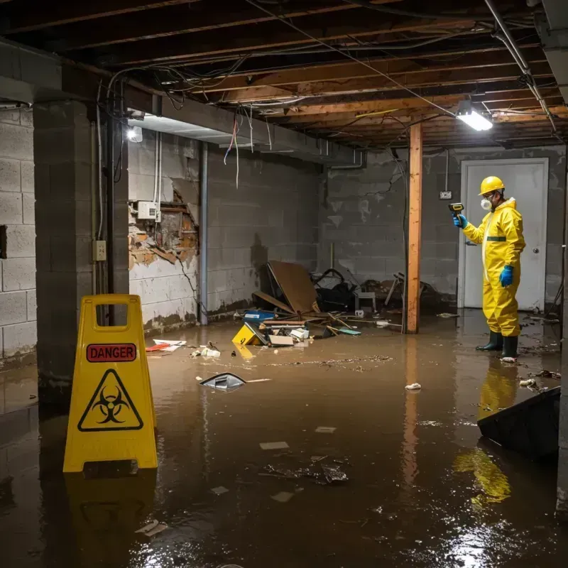 Flooded Basement Electrical Hazard in Six Shooter Canyon, AZ Property